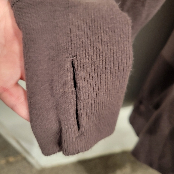 Athleta Size S Pranayma Restore Wrap Sweater In A Purple Color - Picture 3 of 7
